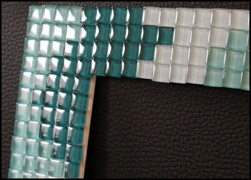 Mosaik-Bilderrahmen im Detail
