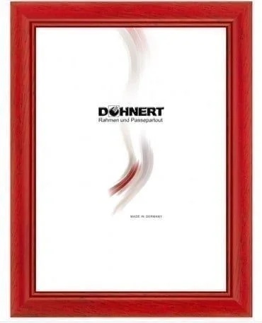 Holzrahmen in Rot