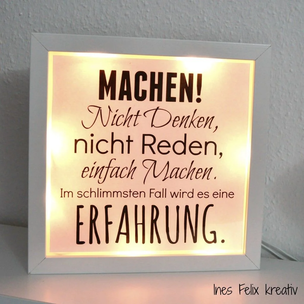 Leuchtender Floating Frame zum Selbermachen