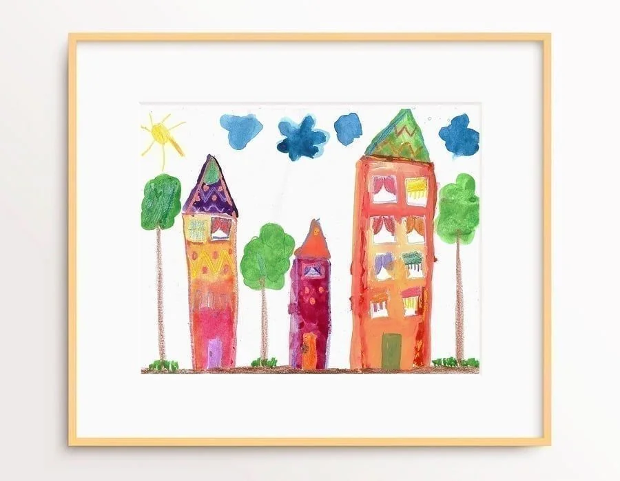 Gerahmtes Kinderbild