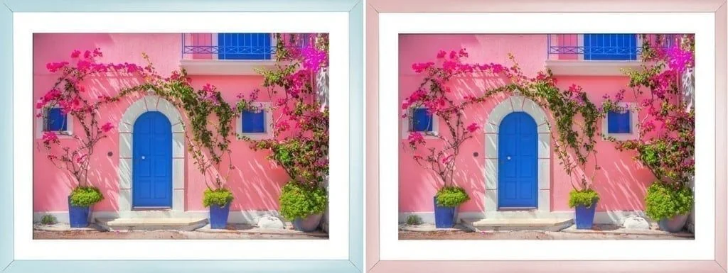 Richtige Rahmen für bunte Bilder