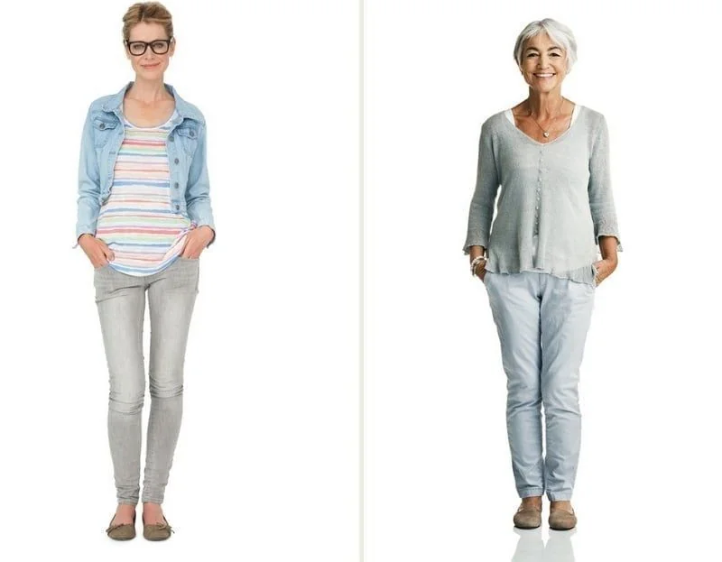 Diptychon mit Mutter und Tochter