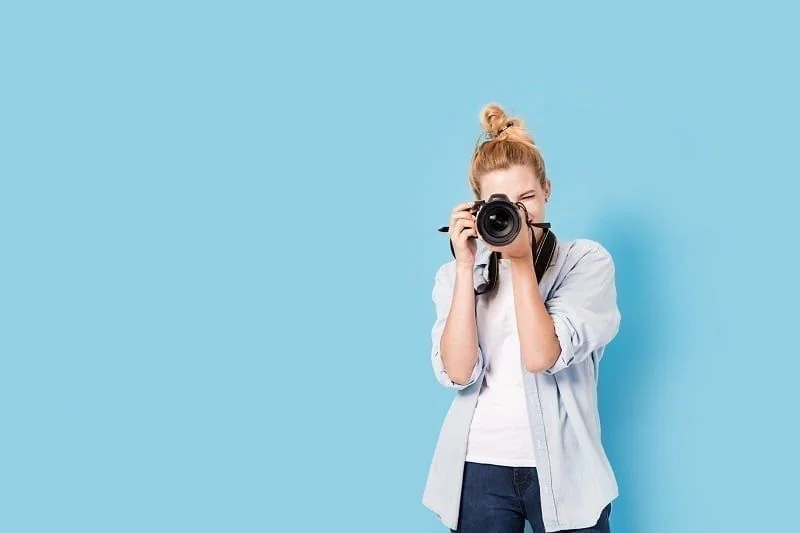 Fotografierende Frau