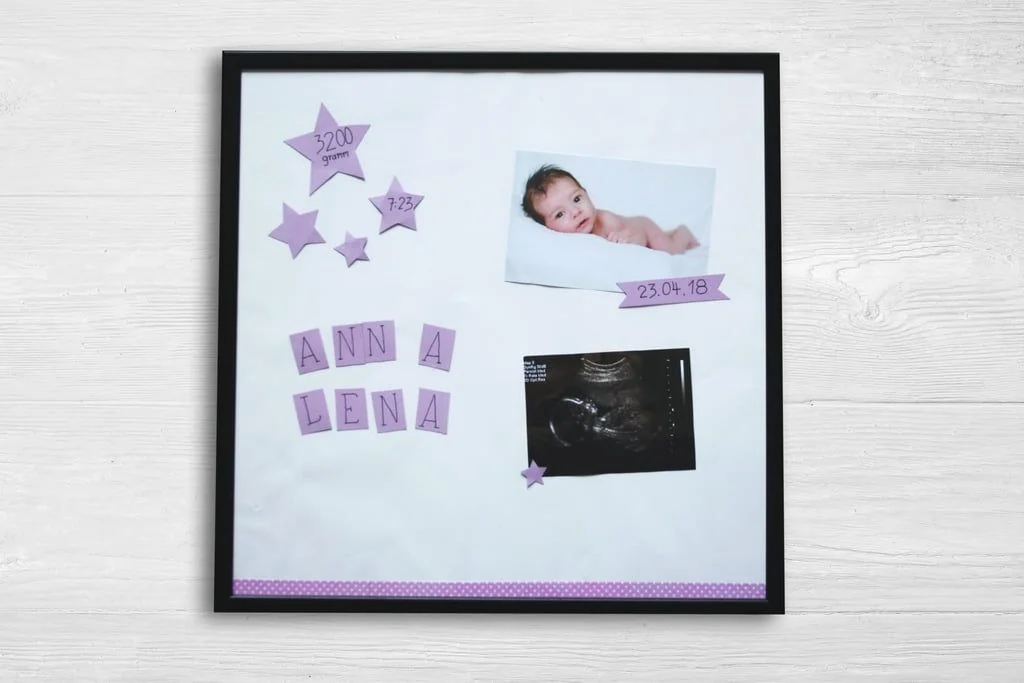 Erinnerungsrahmen fürs Baby