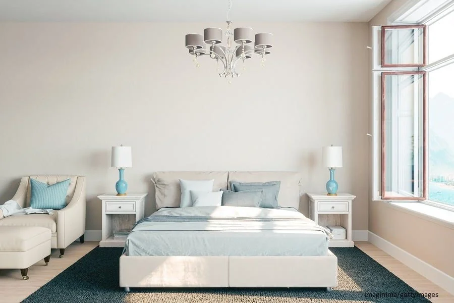 Schlafzimmer in maritimen Farben