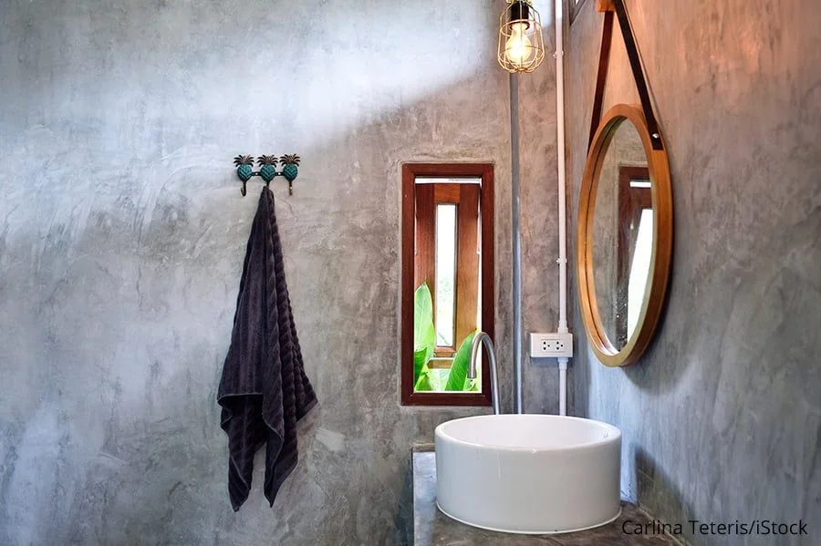 Dekoriertes Restaurant-WC.