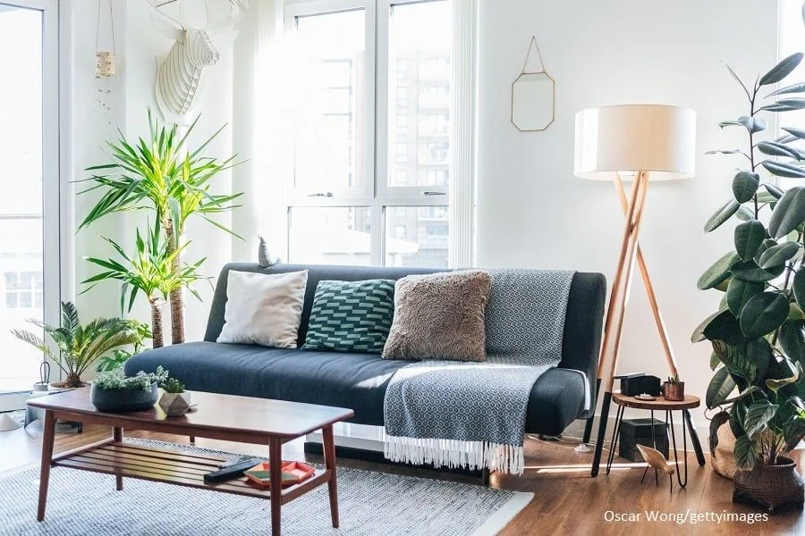 Modernes Wohnzimmer im Hygge Stil