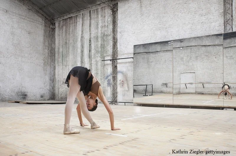 Spiegelwand im Ballettstudio