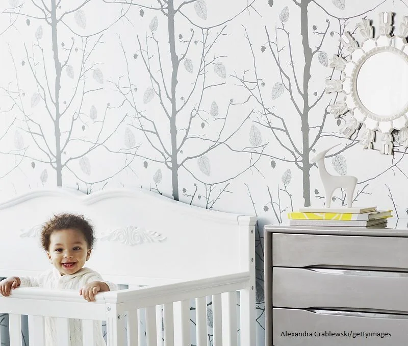Baby im Kinderzimmer Motivtapete
