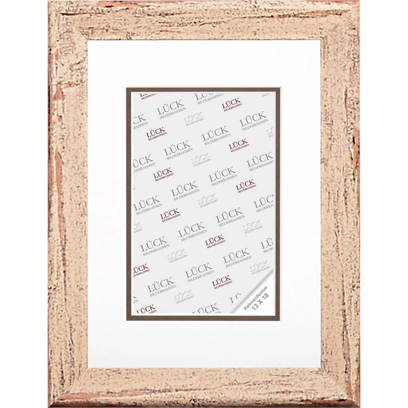 Shabby Bilderrahmen Kunststoff Creme