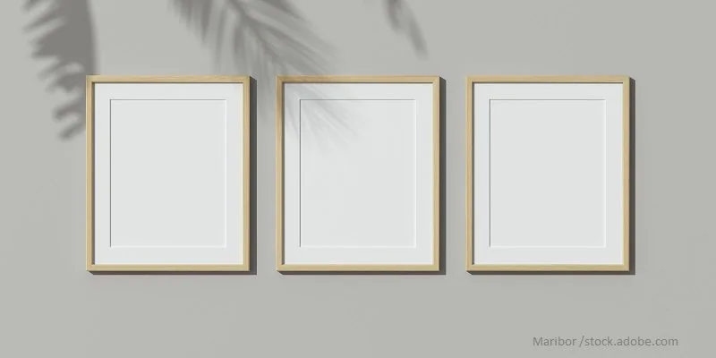 Bilderreihe Hängung Triptychon