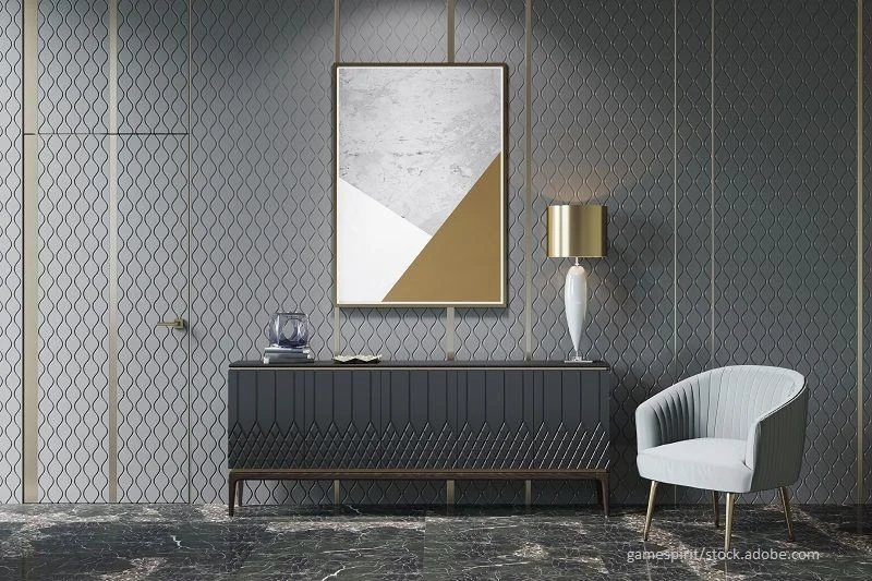 Modernes Flurzimmer in Anthrazit