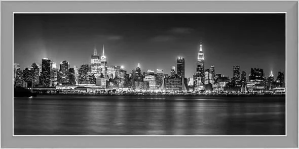 Panorama Bilderrahmen mit Skyline